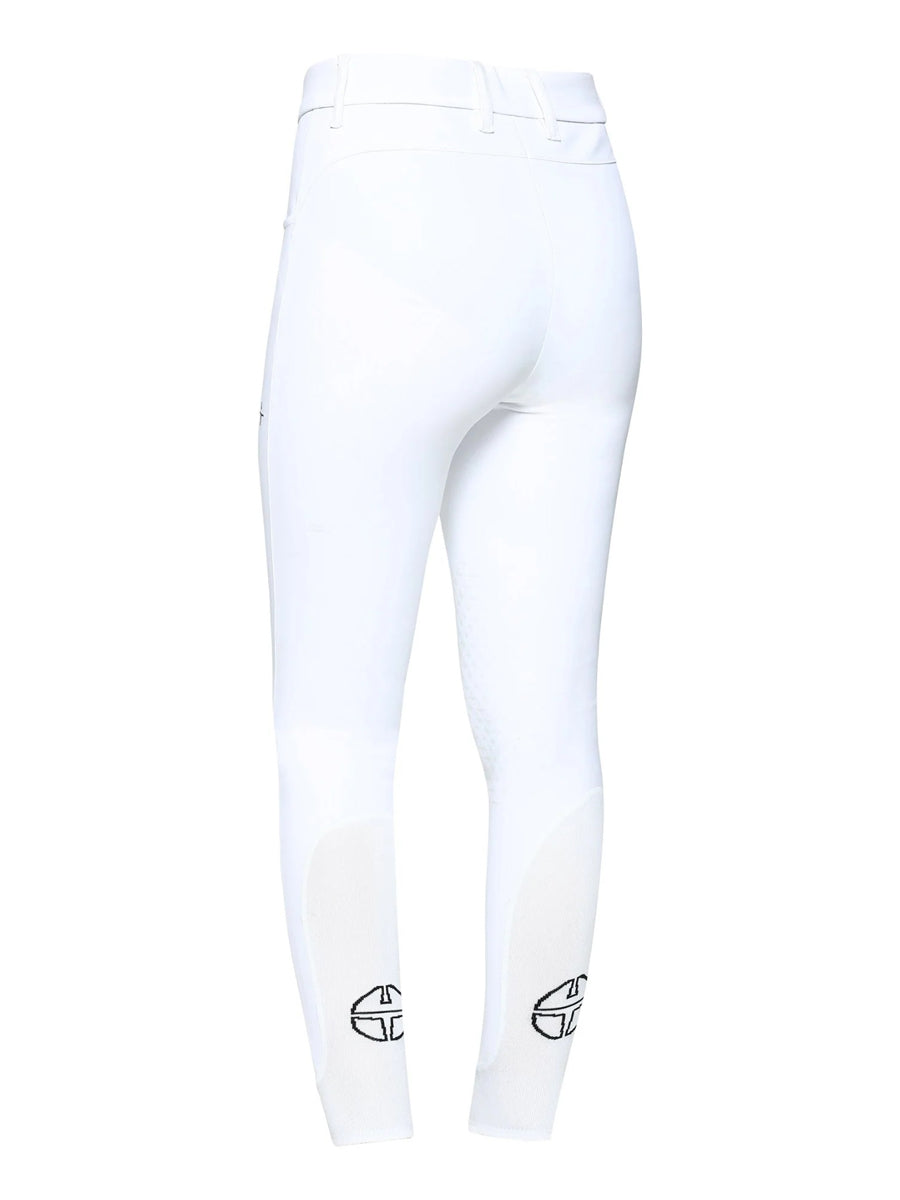 Trolle Women's New Star Cut High Waist Knee Grip Breeches White