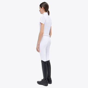 Cavalleria Toscana Girl's Competition Shirt S/S White