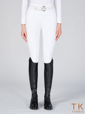 Women's Molveno Breeches Knee Grip White