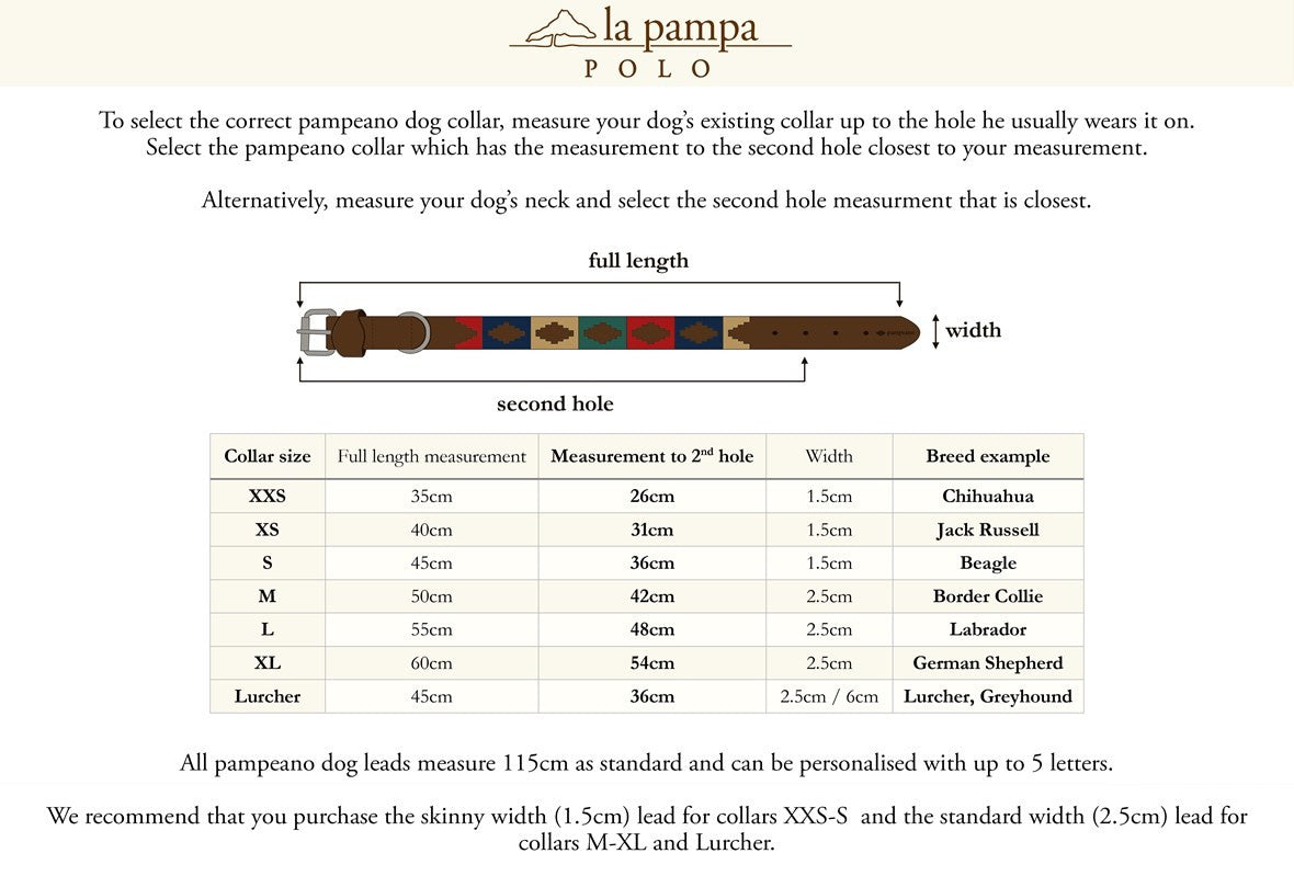 Pampeano Dog Collar - Azules