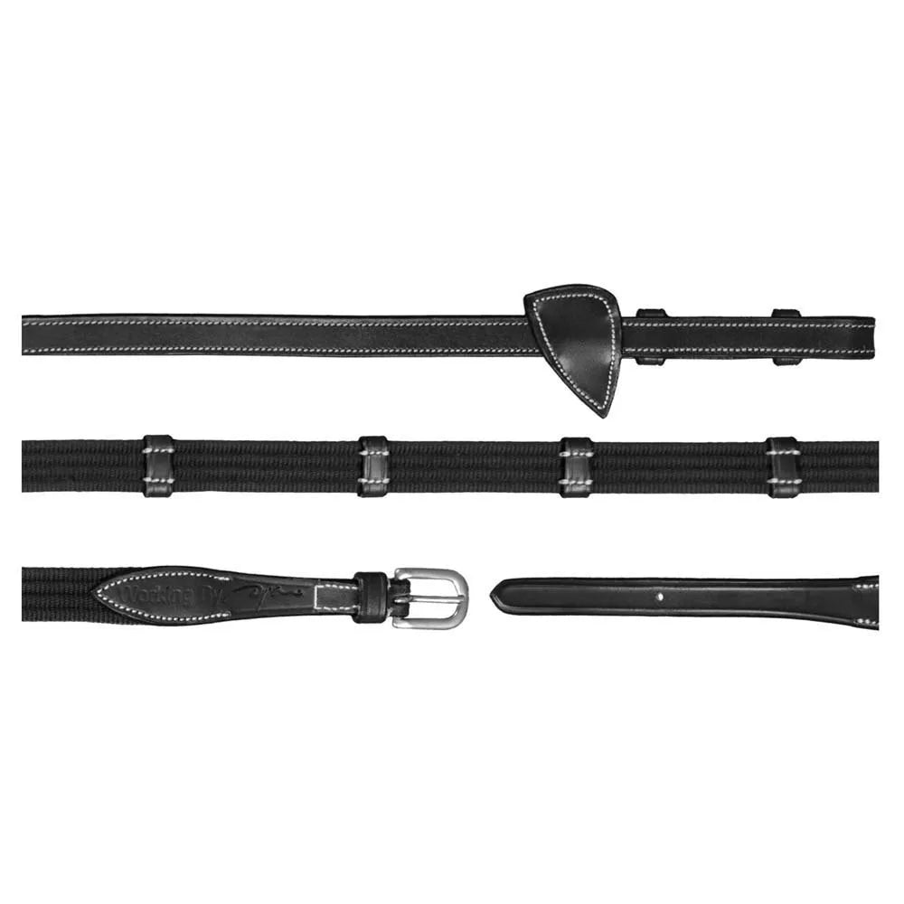 5/8" Web Reins With 9 Leather Loops By Dyon