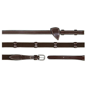 5/8" Web Reins With 9 Leather Loops By Dyon