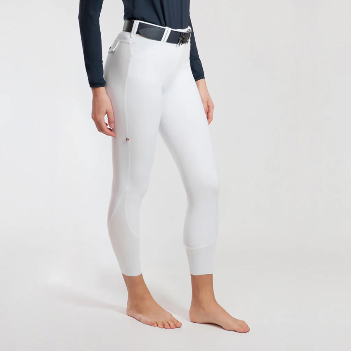 For Horses Women's Ennie Ultra Move Breeches W/ Knee Grip-White