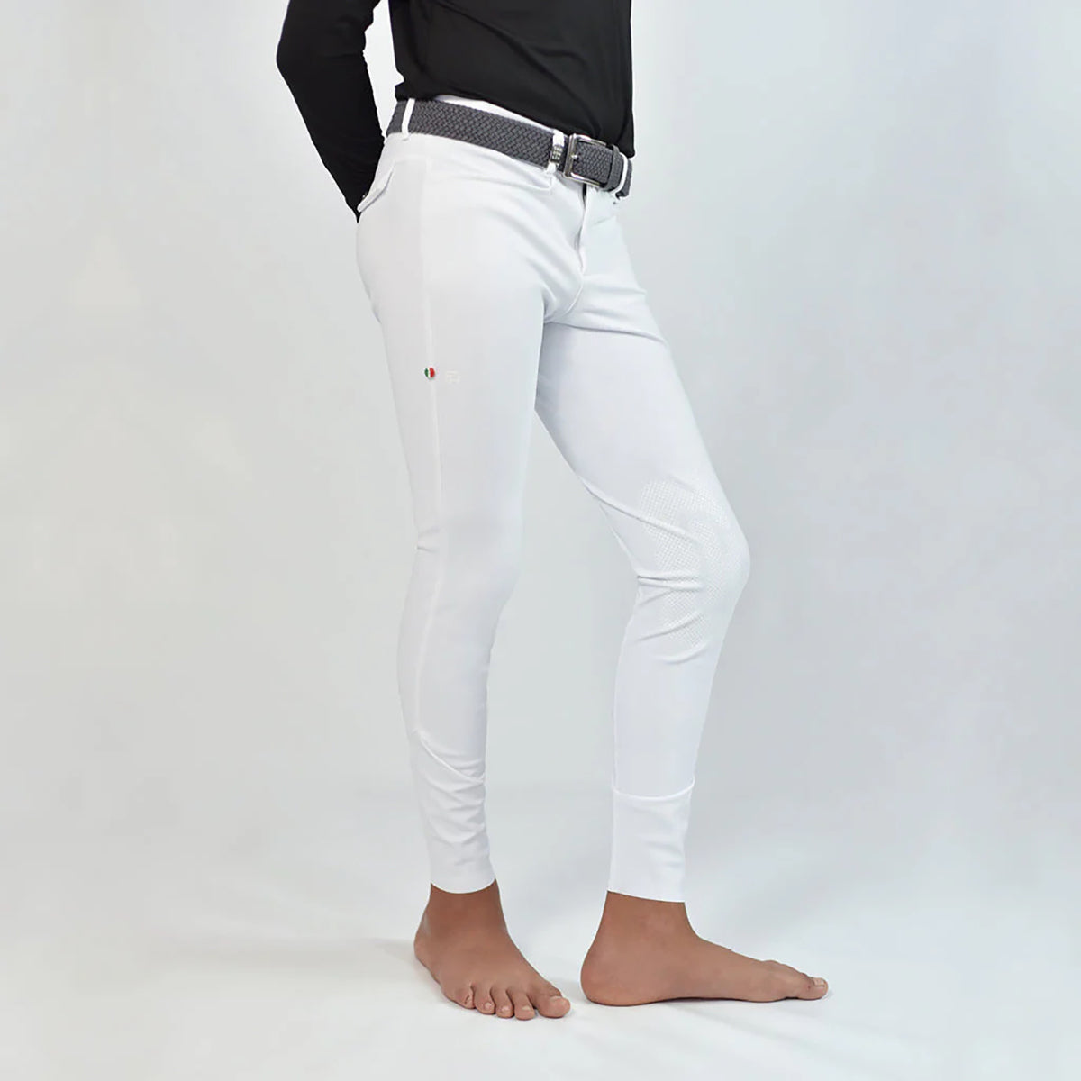 For Horses Boy's Oberto Ultra Move Breeches-White
