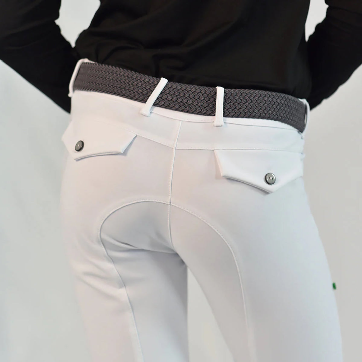 For Horses Boy's Oberto Ultra Move Breeches-White
