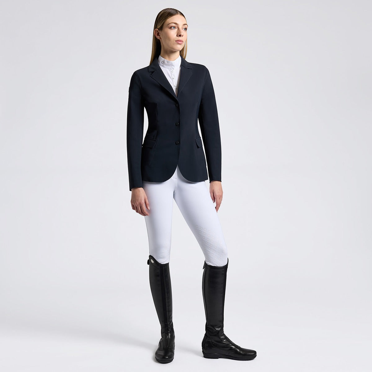 Cavalleria Toscana Women's Raw Cut Competition Jacket with Buttons