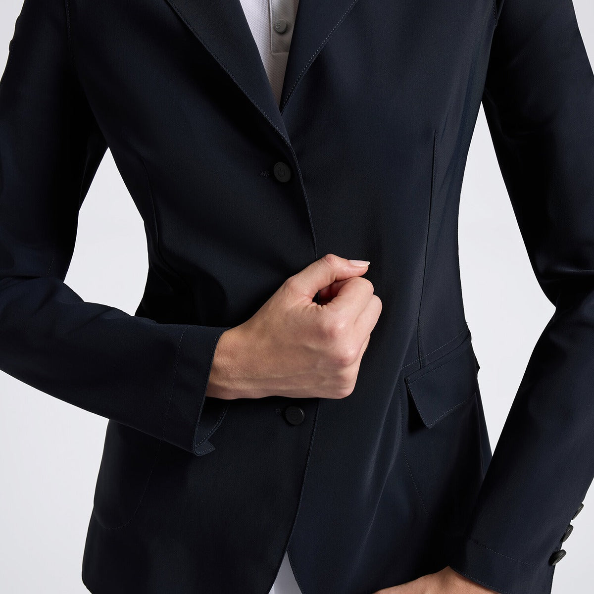 Cavalleria Toscana Women's Raw Cut Competition Jacket with Buttons