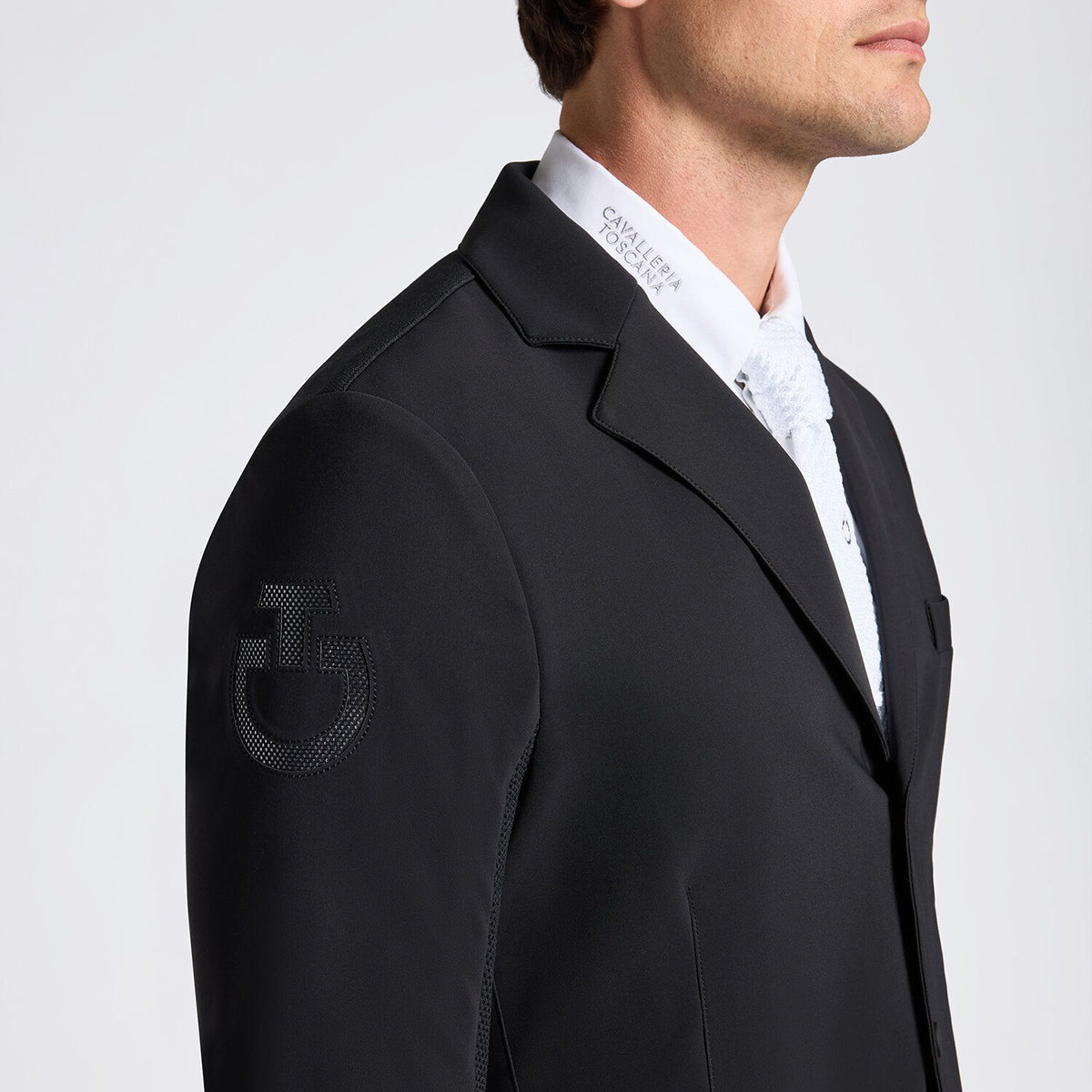 Cavalleria Toscana R-EVO Men's Light Tech Knit Zip Riding Jacket