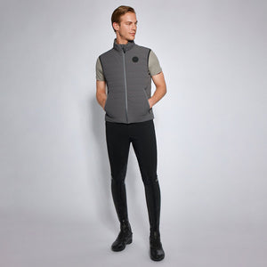 Cavalleria Toscana Men's Lightweight Puffer Vest w/ Hidden Hood