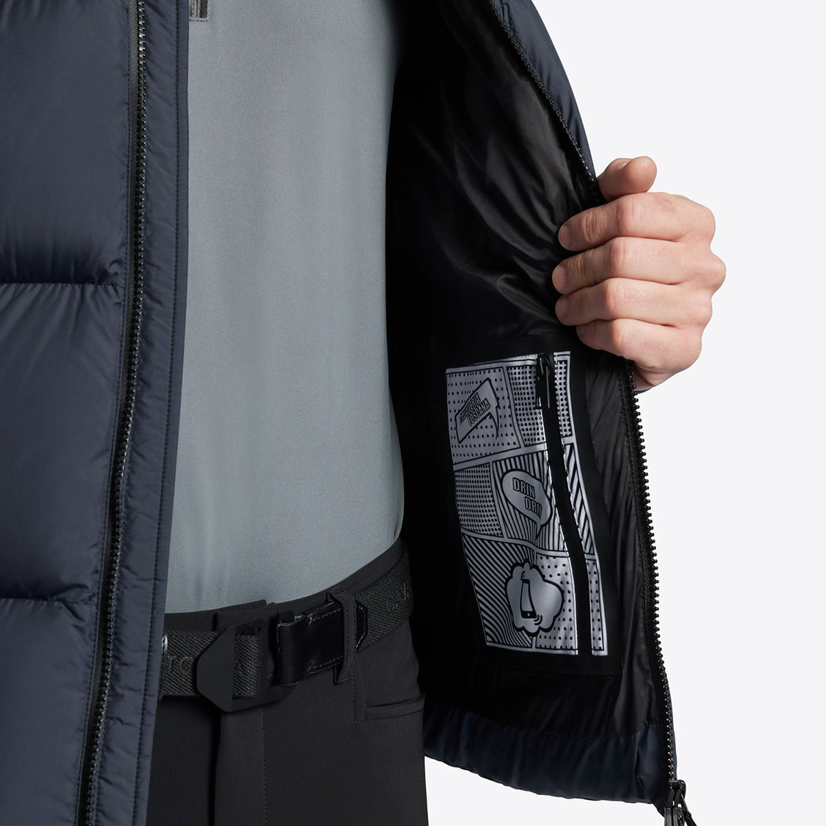 Cavalleria Toscana Men's Hooded Down Padded Nylon Vest