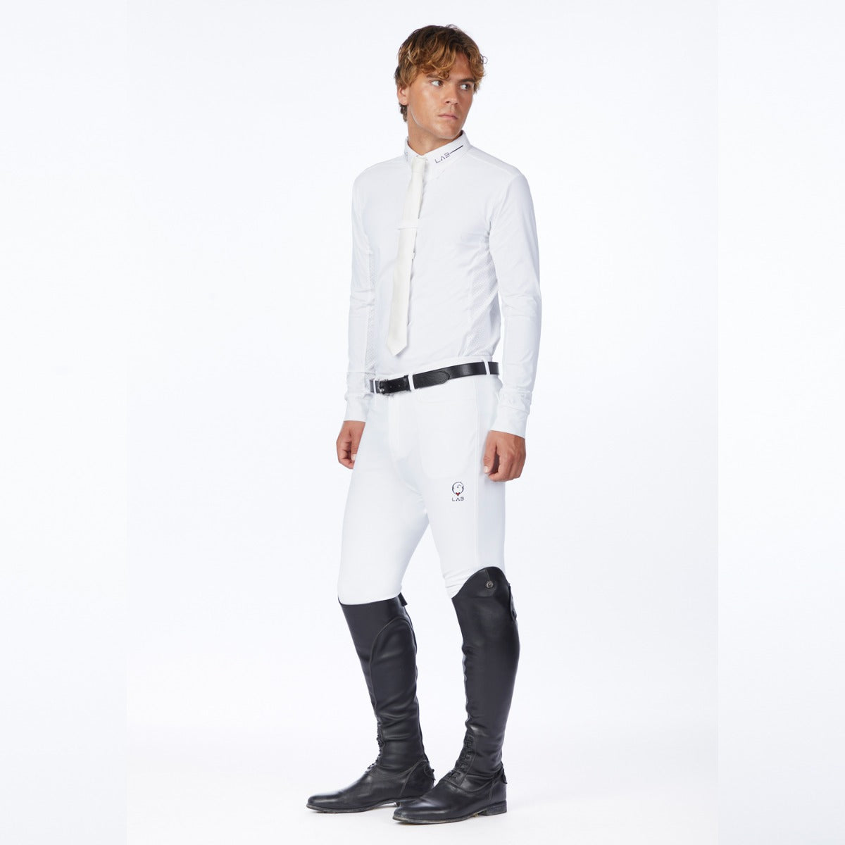 Men's Gemini Long Sleeves Shirt-Optical White