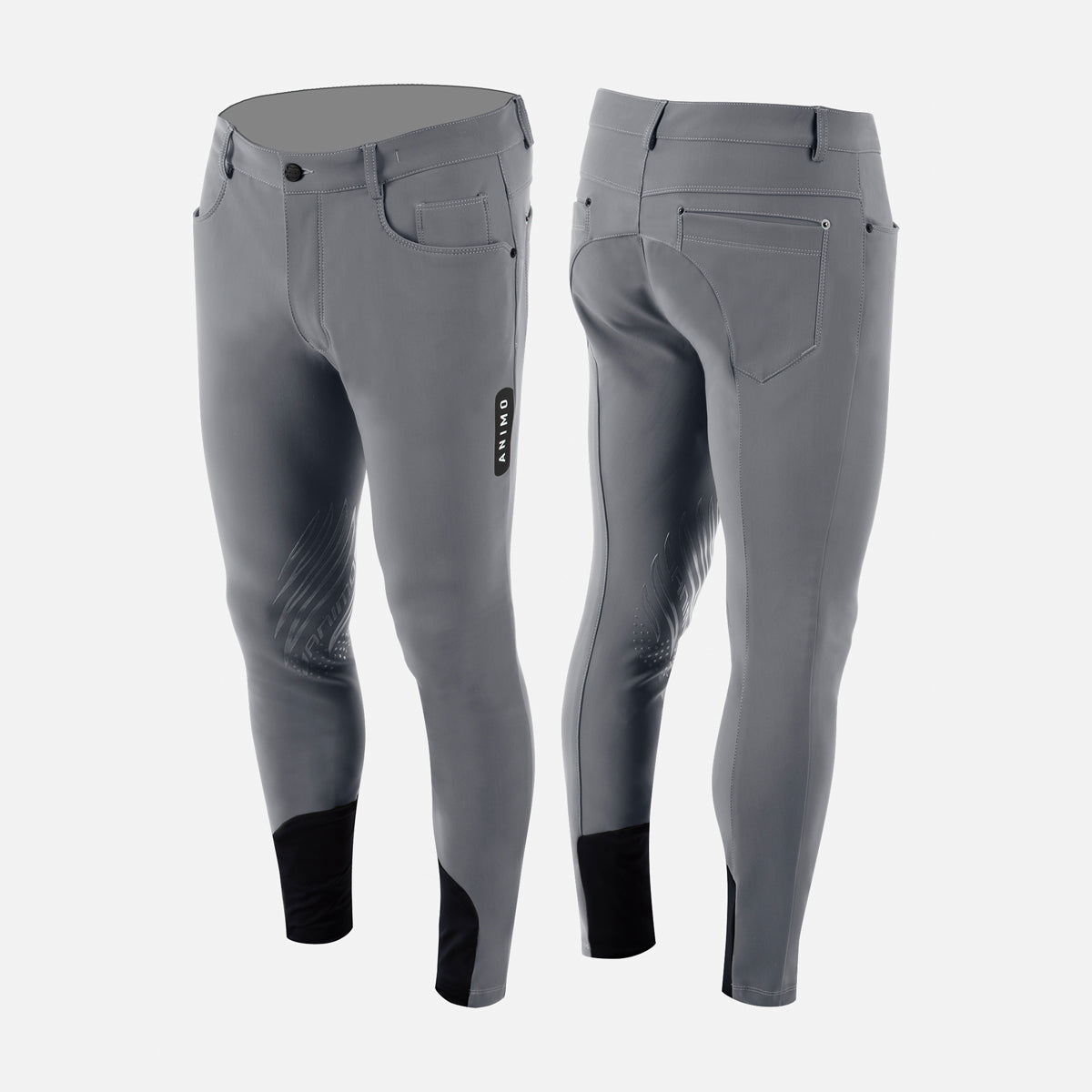 Animo Men's Mezcal Riding Breeches - Grey / 44