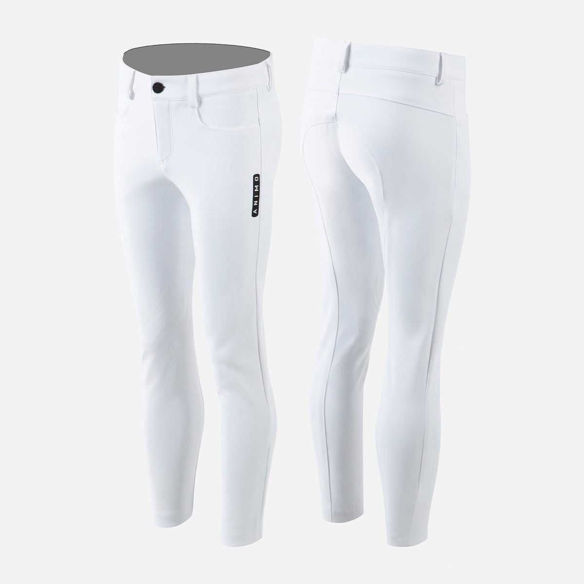 Animo Junior's Unisex Nimiri Riding Breeches-White