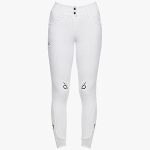 Cavalleria Toscana Women's Team Red Stripe High Waist Breeches