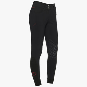 Cavalleria Toscana Women's Team Red Stripe High Waist Breeches