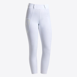 Women's Jumping Full Grip Leggings-White