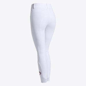 Cavalleria Toscana Women's Jumping Breeches with Knee Grip-White