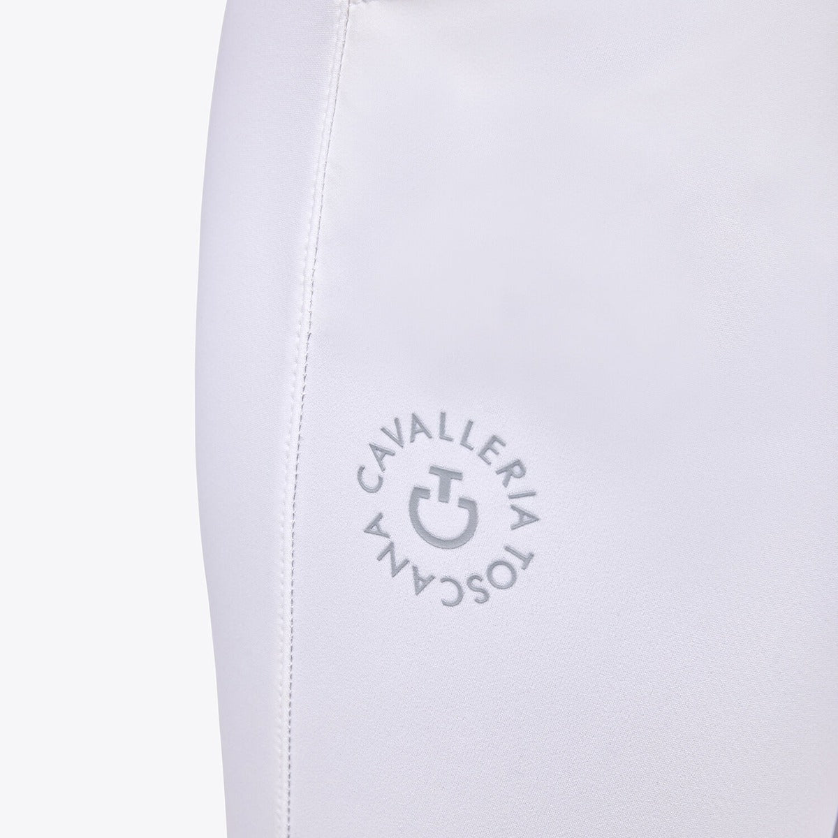 Cavalleria Toscana Unisex Young Rider's Knee Grip Jumping Breeches-White