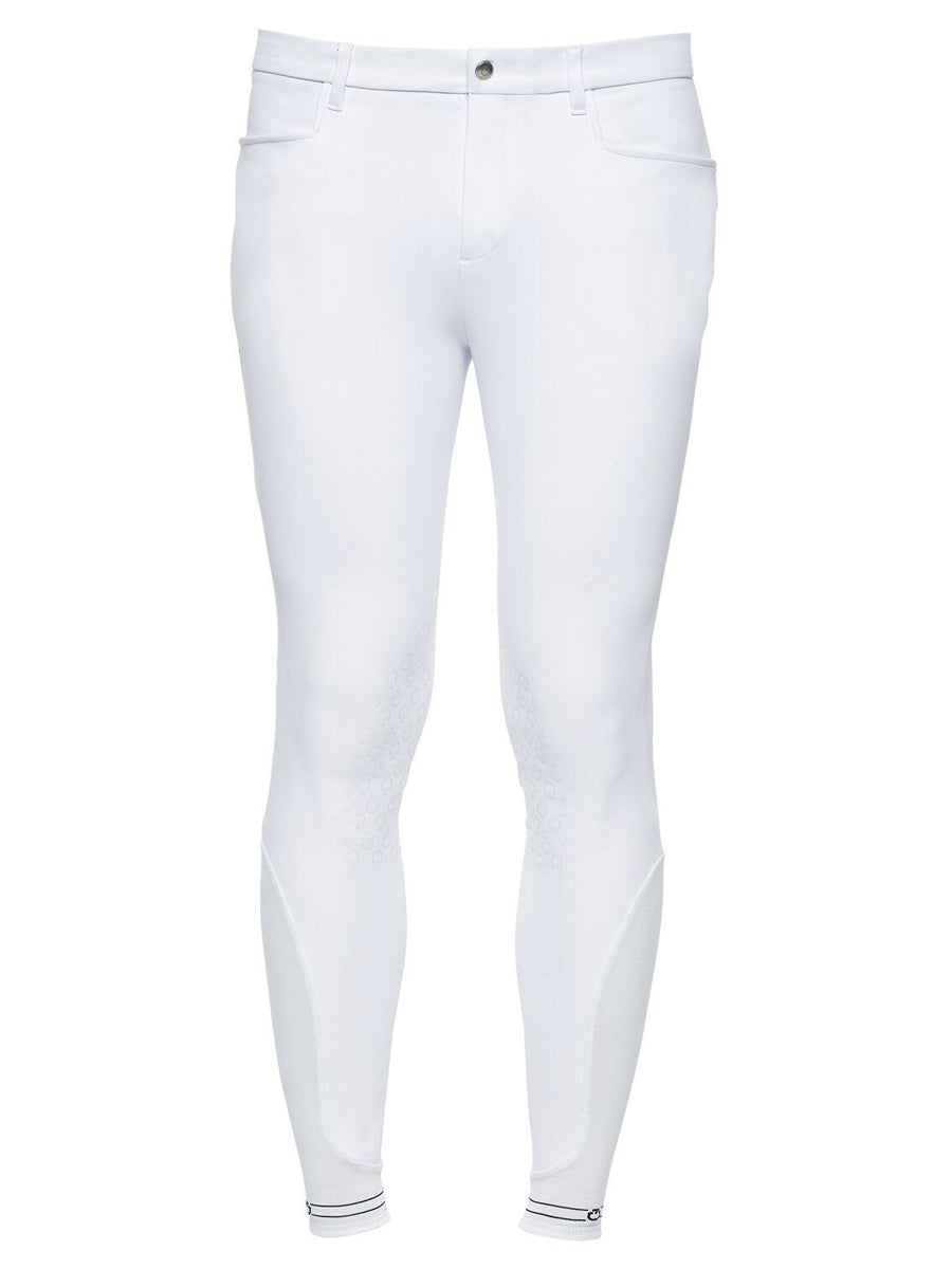 Cavalleria Toscana Men's Knee Grip Breeches With Perforated Logo Tape