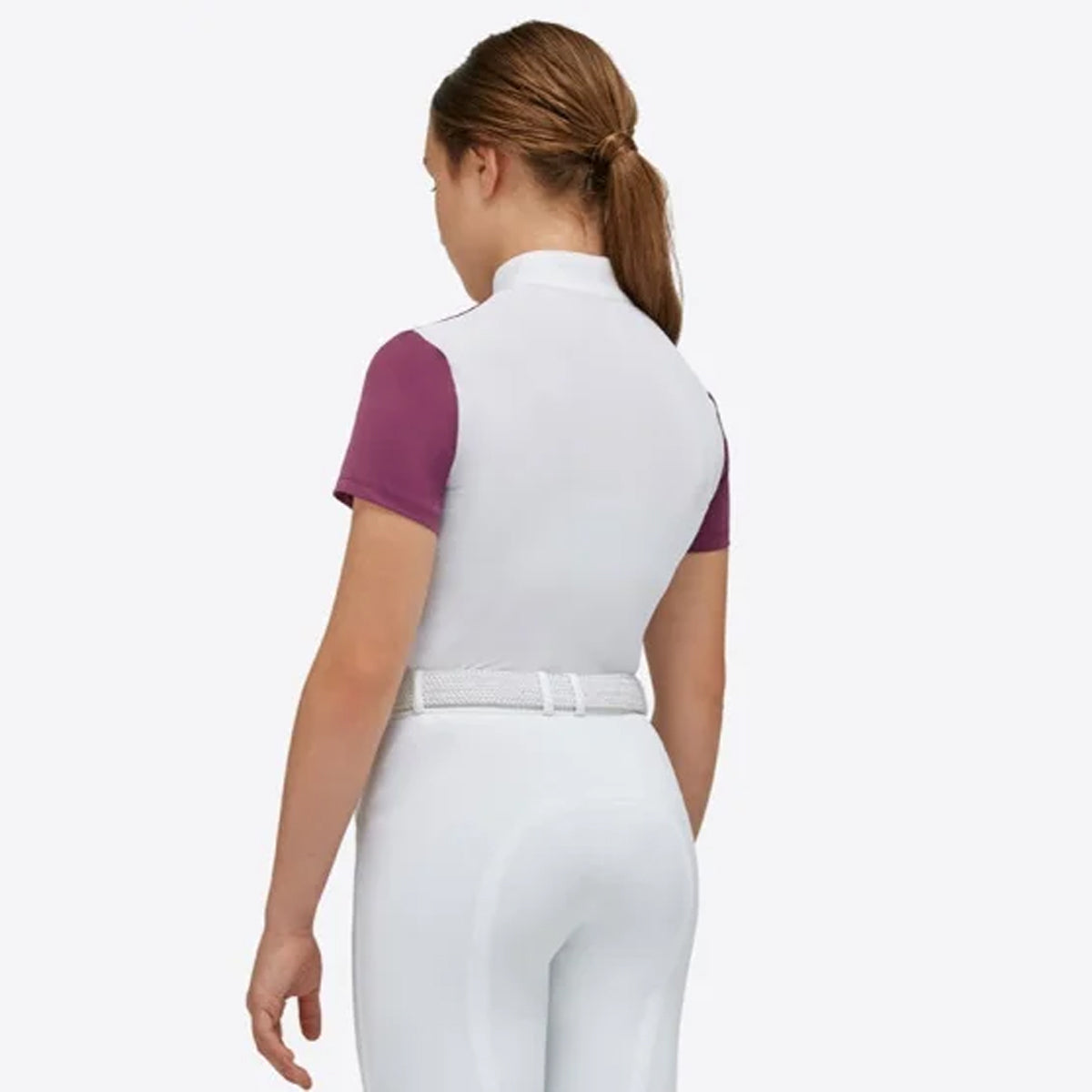 RG Girl's Jersey S/S Competition Zip Polo