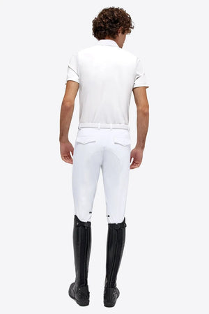 RG Men's Jersey S/S Competition Zip Polo White