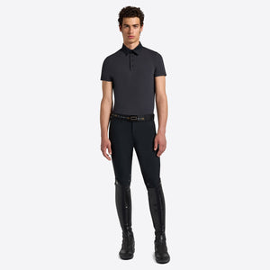 RG Men’s Micro-Perforated Jersey Polo with Buttons