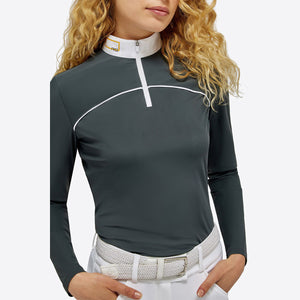 RG Women's Jersey L/S Competition Zip Polo
