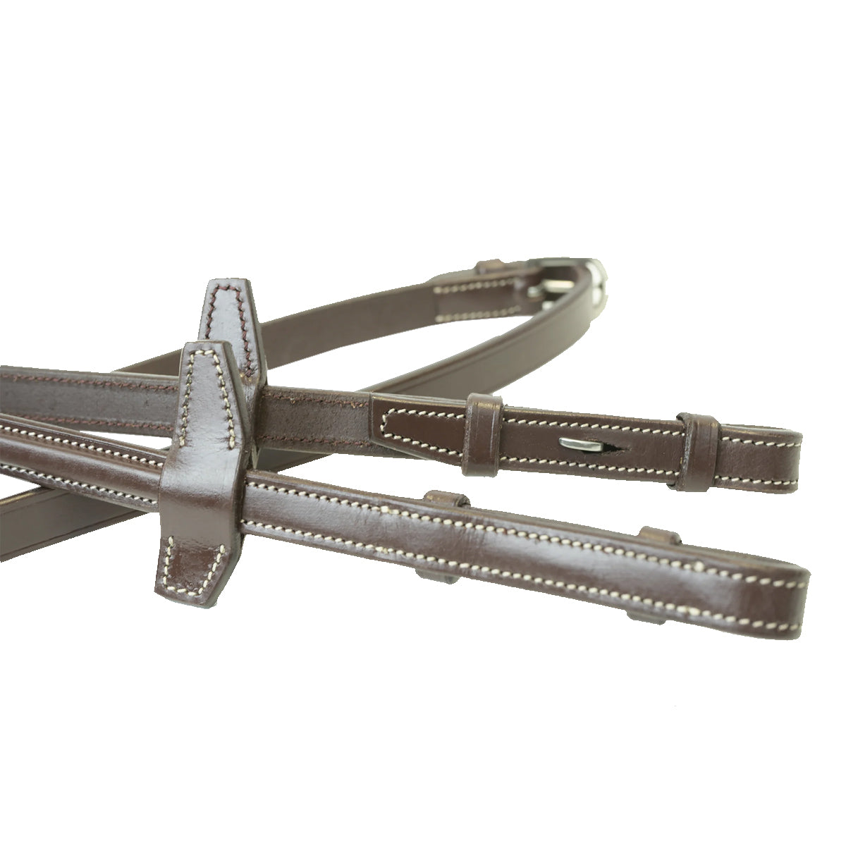 Antares Rubber Reins 5/8  - Raised, Fancy