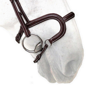Silver Crown Bridle La Baule II Headpiece With H Noseband Flat Leather