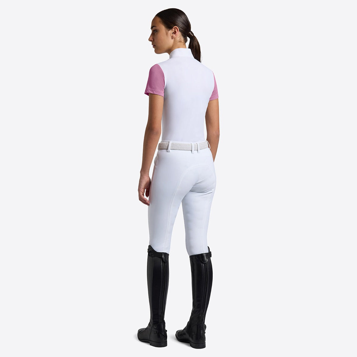 RG Girls Micro Perforated Jersey Inserts Competition Zip Shirt S/S