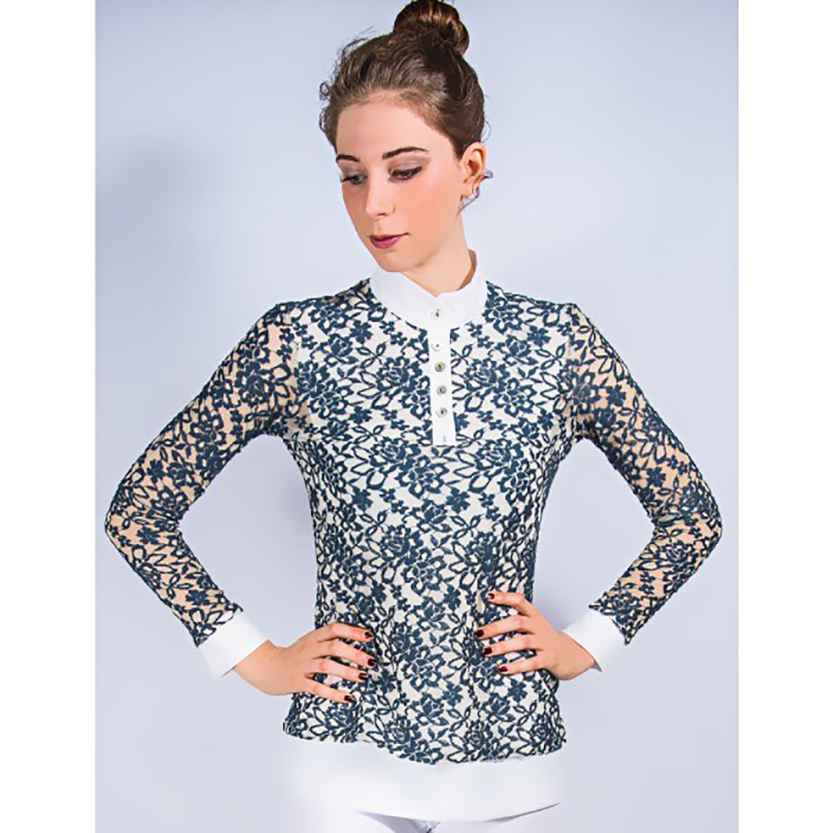 For Horses Women's Vega Long Sleeve Lace Shirt