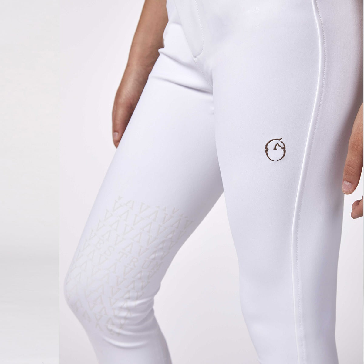 Girl’s Syracuse Riding Breeches with Knee Grip Optical White