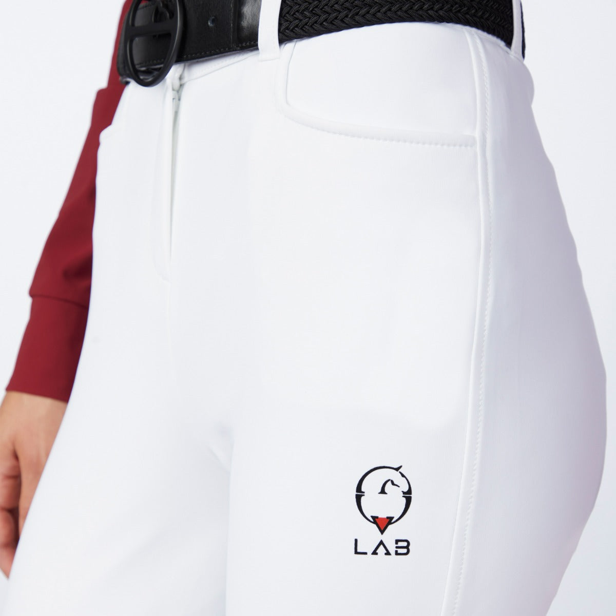 Women's Andromeda Breeches Knee Grip High Waist-Optical White