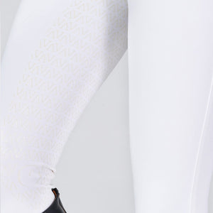 Women's Molveno Breeches Full Grip High West-White