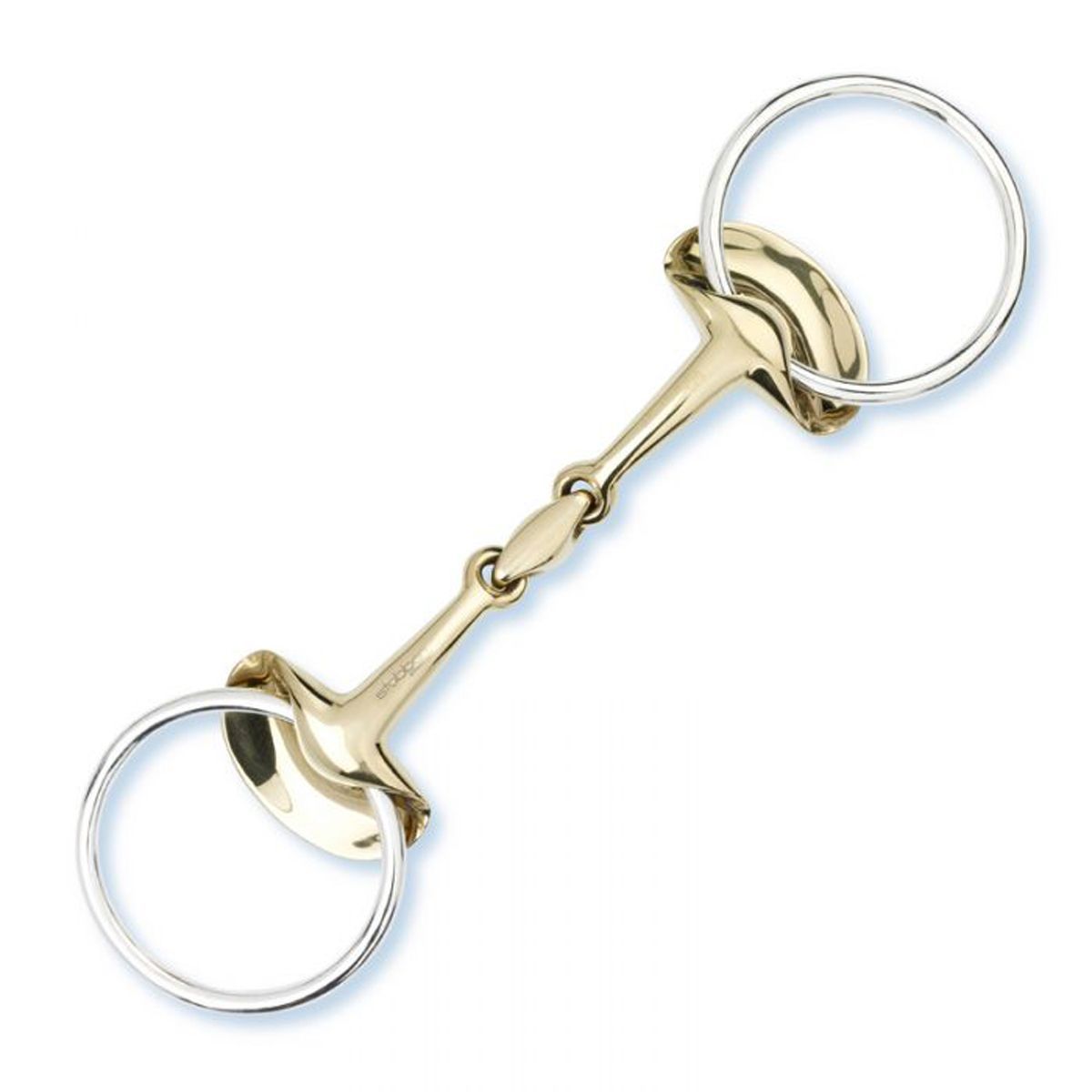 Stübben Golden Wings Snaffle Bit Double Broken-14.5 cm