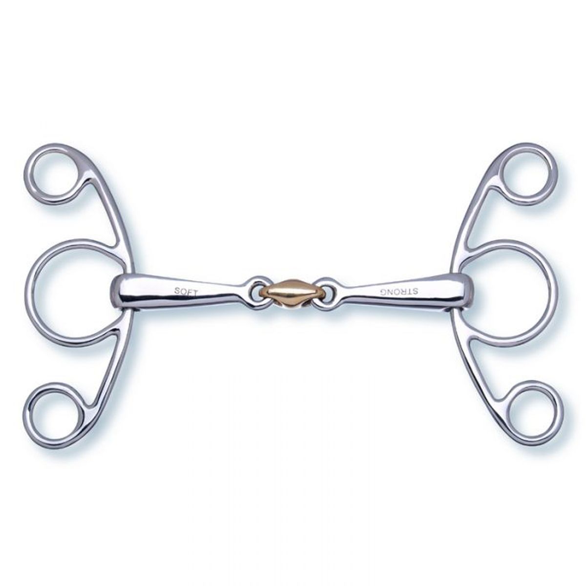 Stubben 2in1 Butterfly Snaffle double broken 