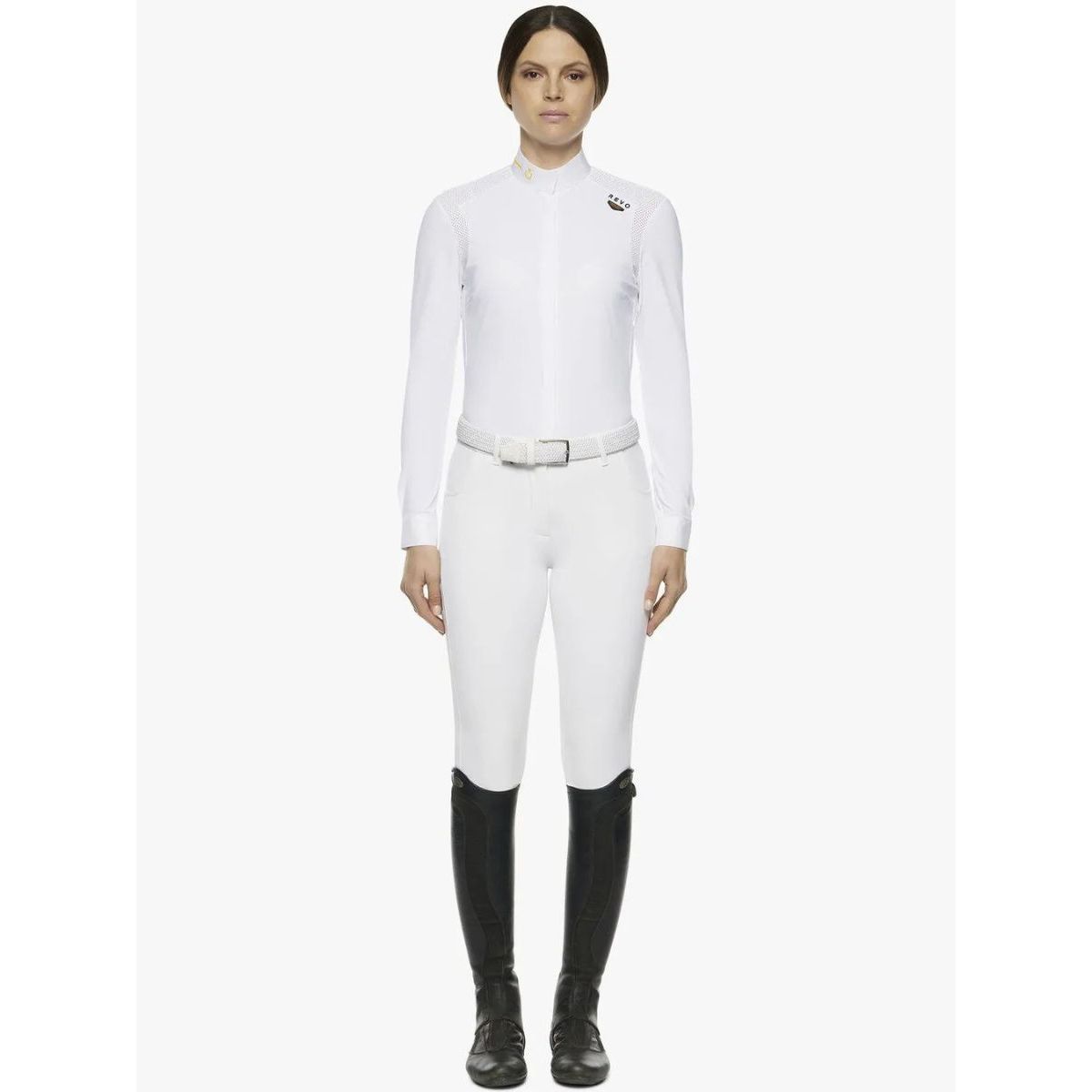 Cavalleria Toscana Women' R-Evo Epaulet LS Competition Shirt