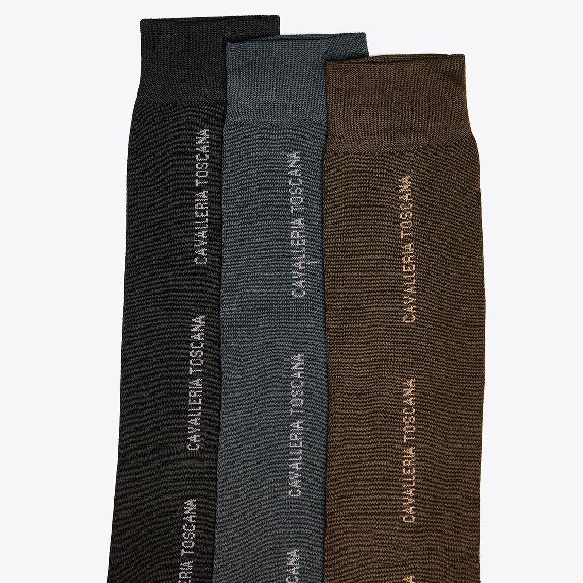 Cavalleria Toscana 3 Pack Repeat Logo Sock