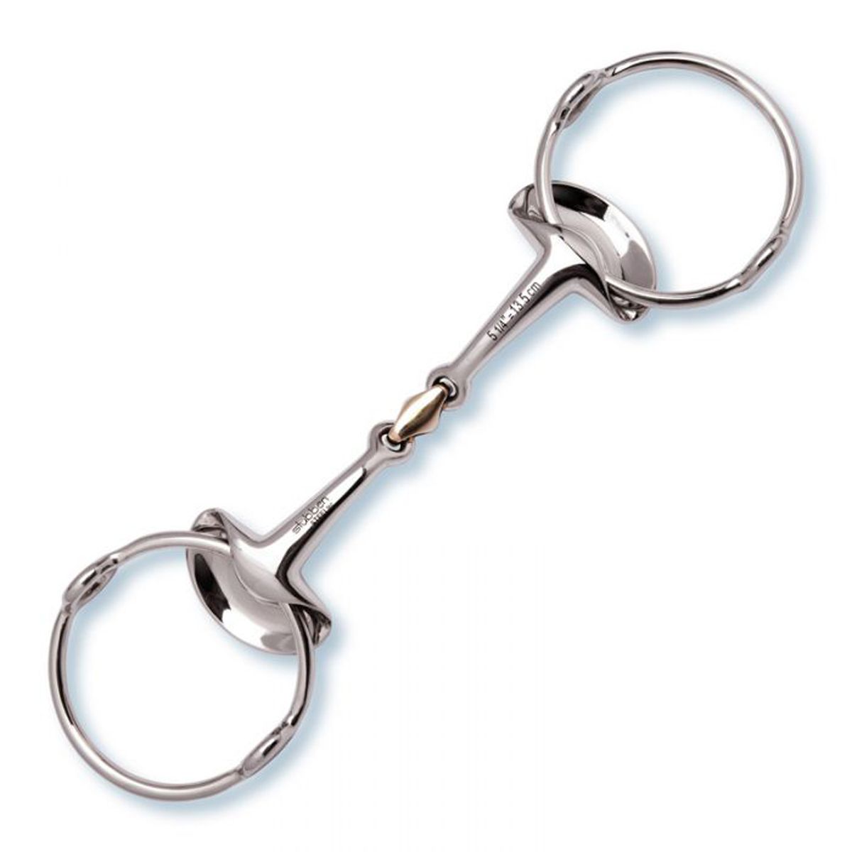 Stubben Silver Wings Gag double broken-14.5 cm