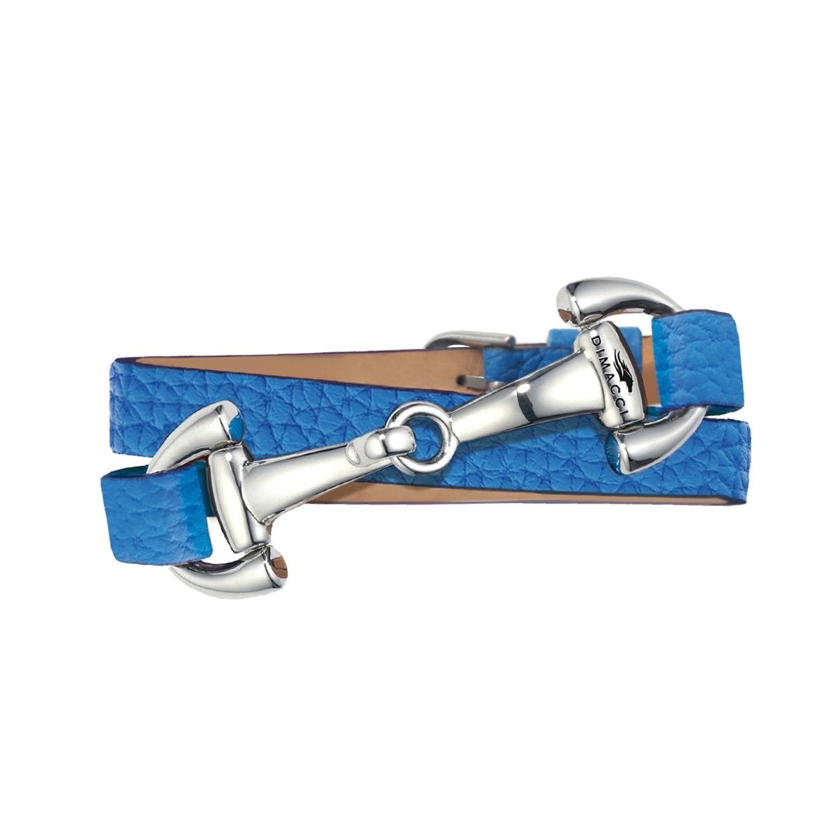 Dimacci Ingrid's Favorites Horse Bit Bracelet Royal Blue | silver