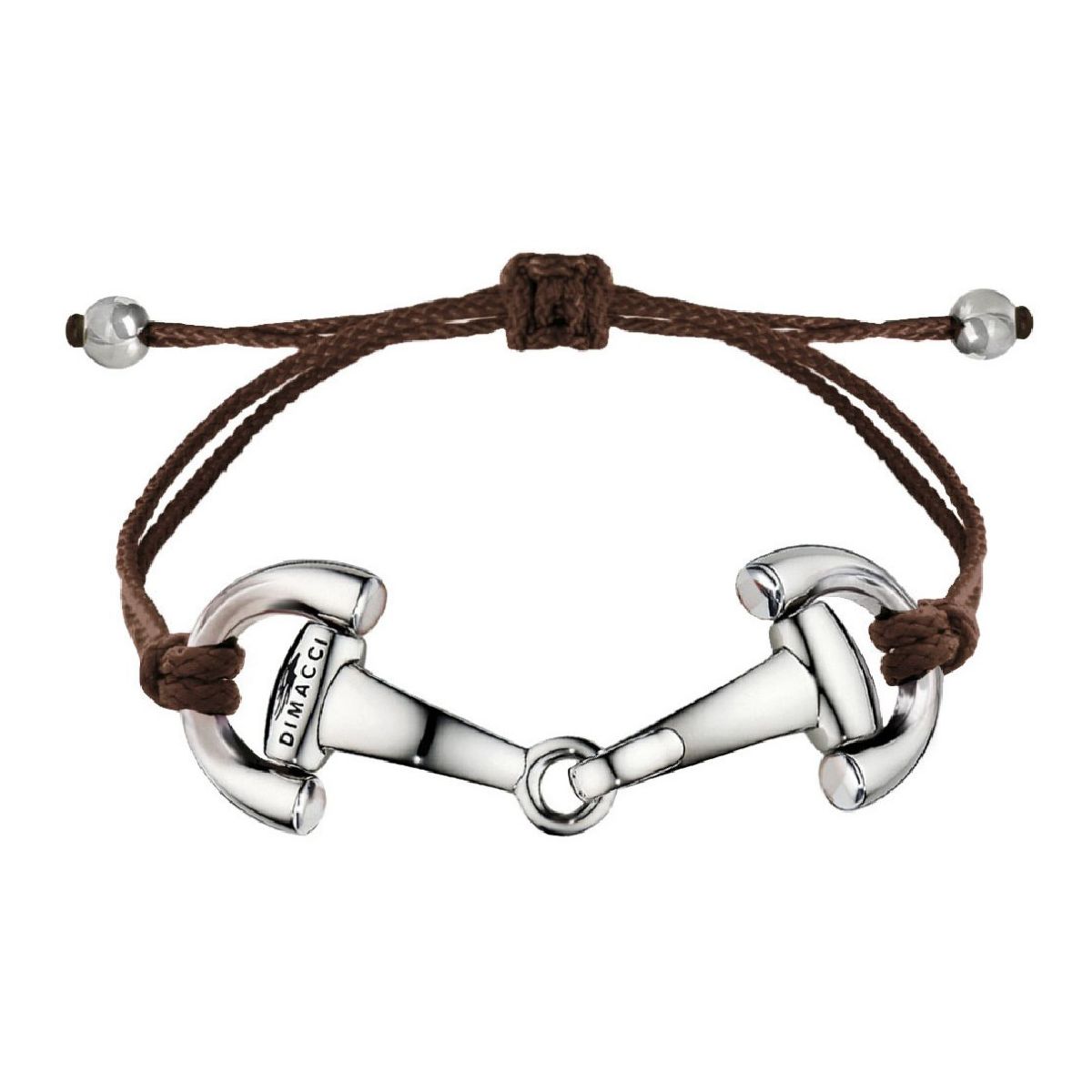 Dimacci Pony Horse Bits Bracelet Brown | Silver