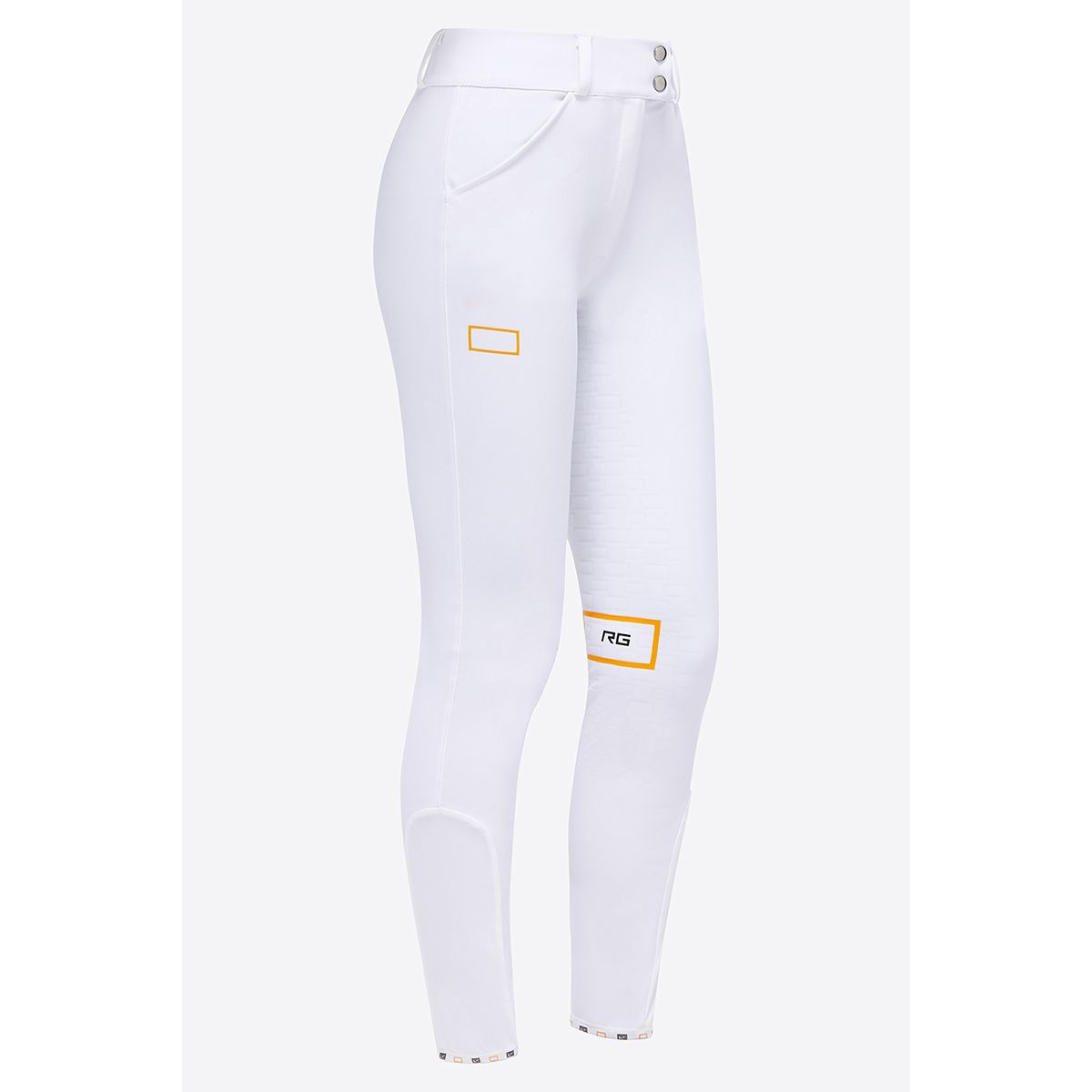RG Women's Hight Waist Full Grip Riding Breeches White
