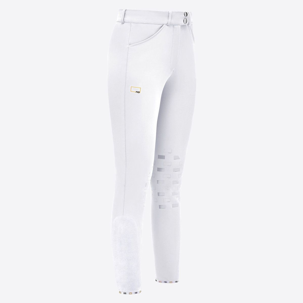 RG Women's Knee Grip Jumping Breeches White