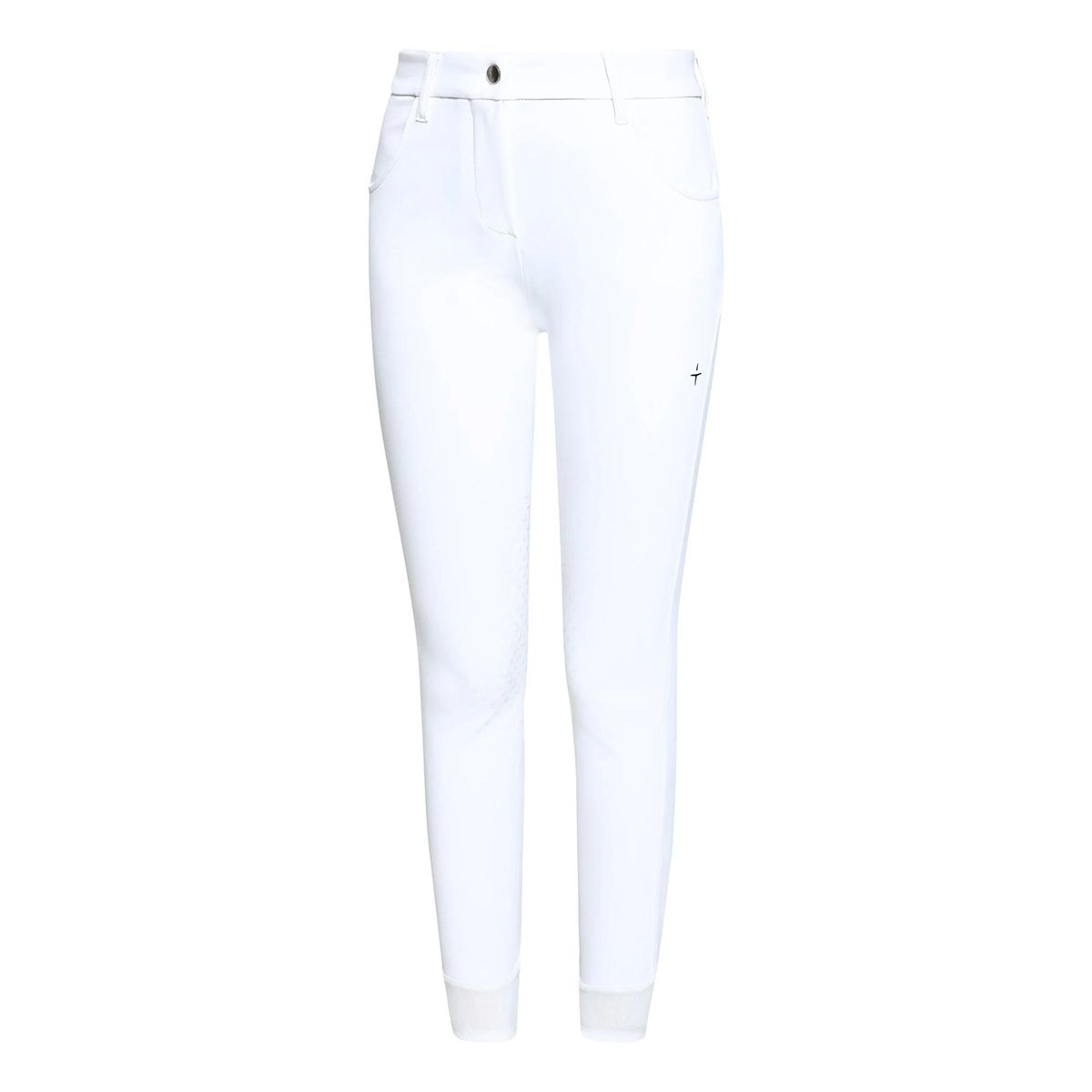 Trolle Women's New Star Cut High Waist Knee Grip Breeches White