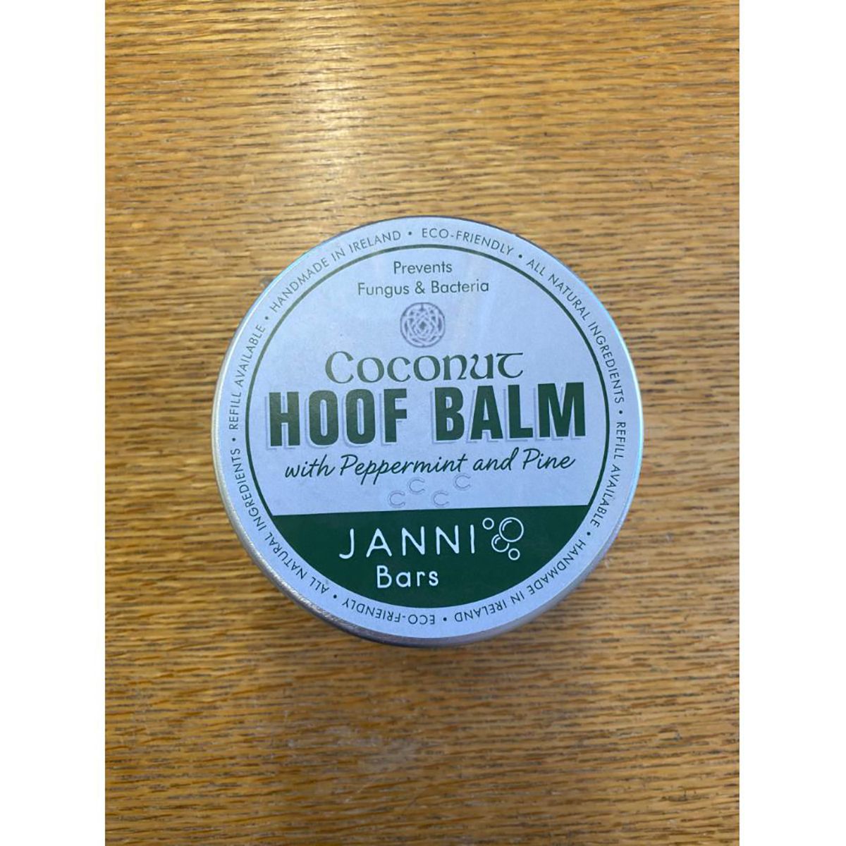 Janni Bars Coconut Hoof Balm with Peppermint and Pine