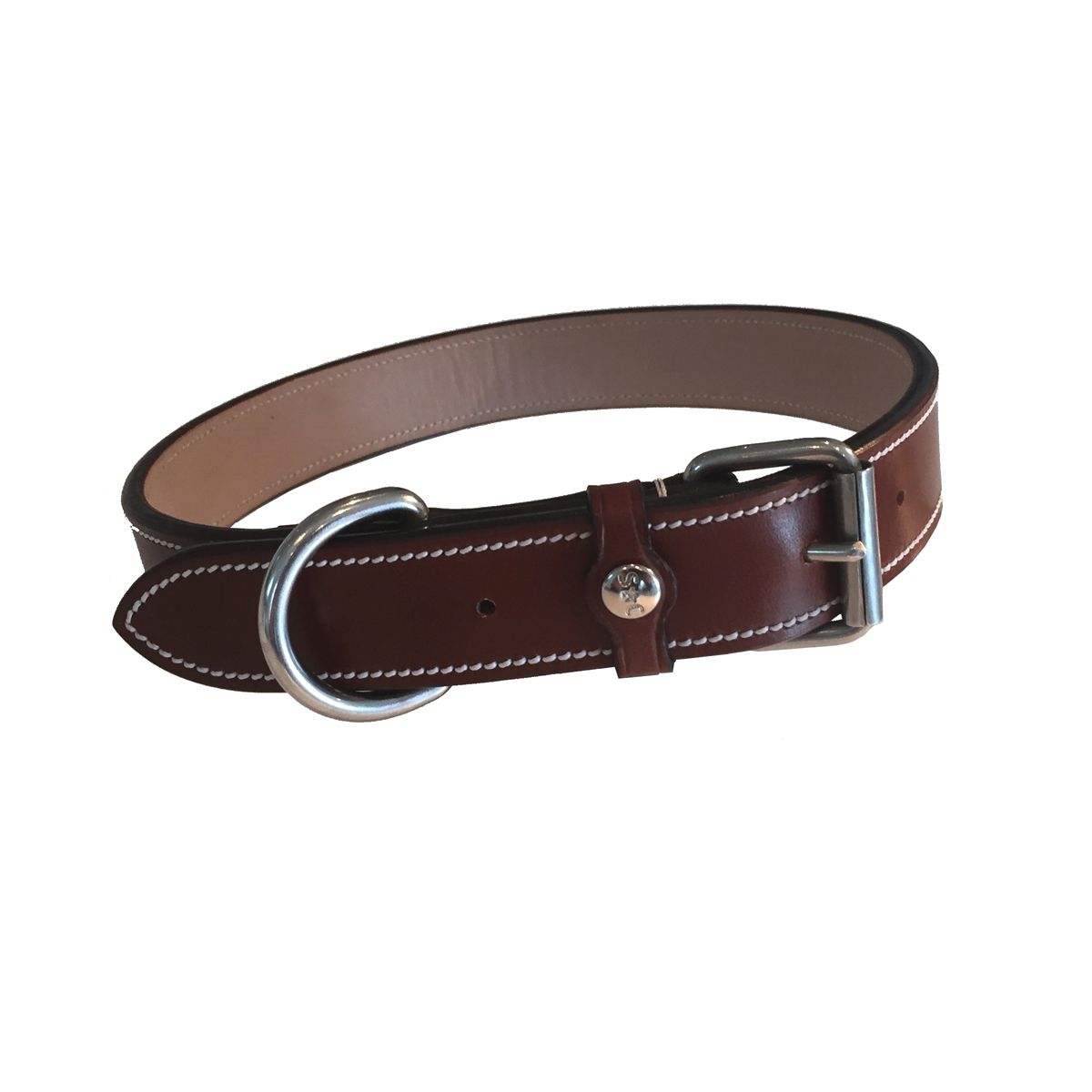 Silver Crown Karl Dog Collar