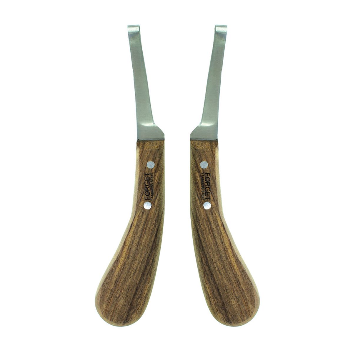 Forget  Hoof Knife with Edge Wooden Handle