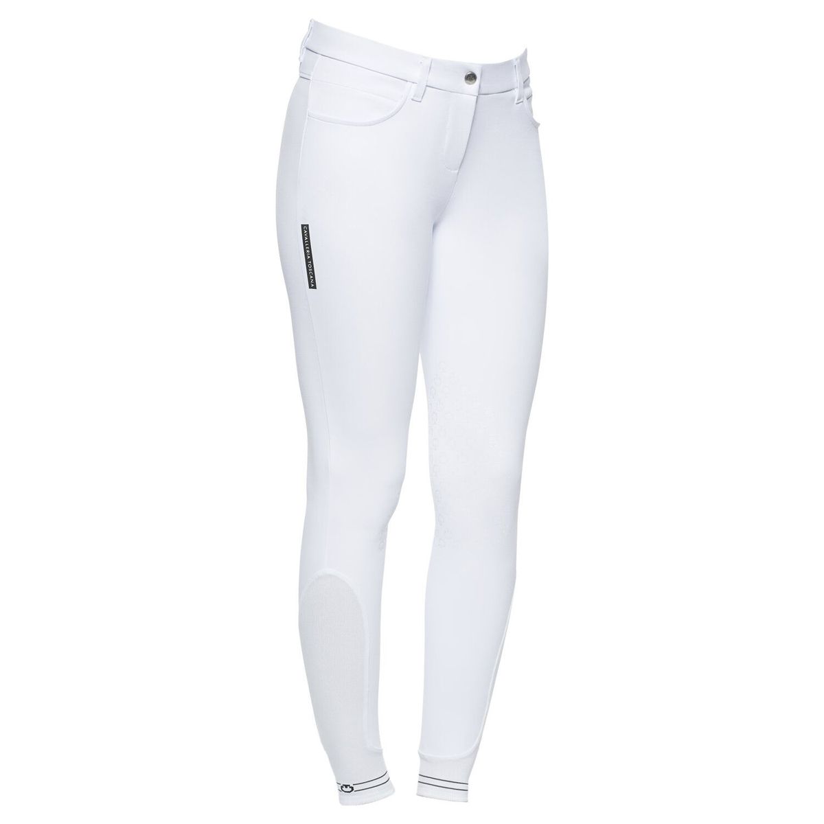 Cavalleria Toscana Women's Knee Grip Breeches With Perforated Logo Tape