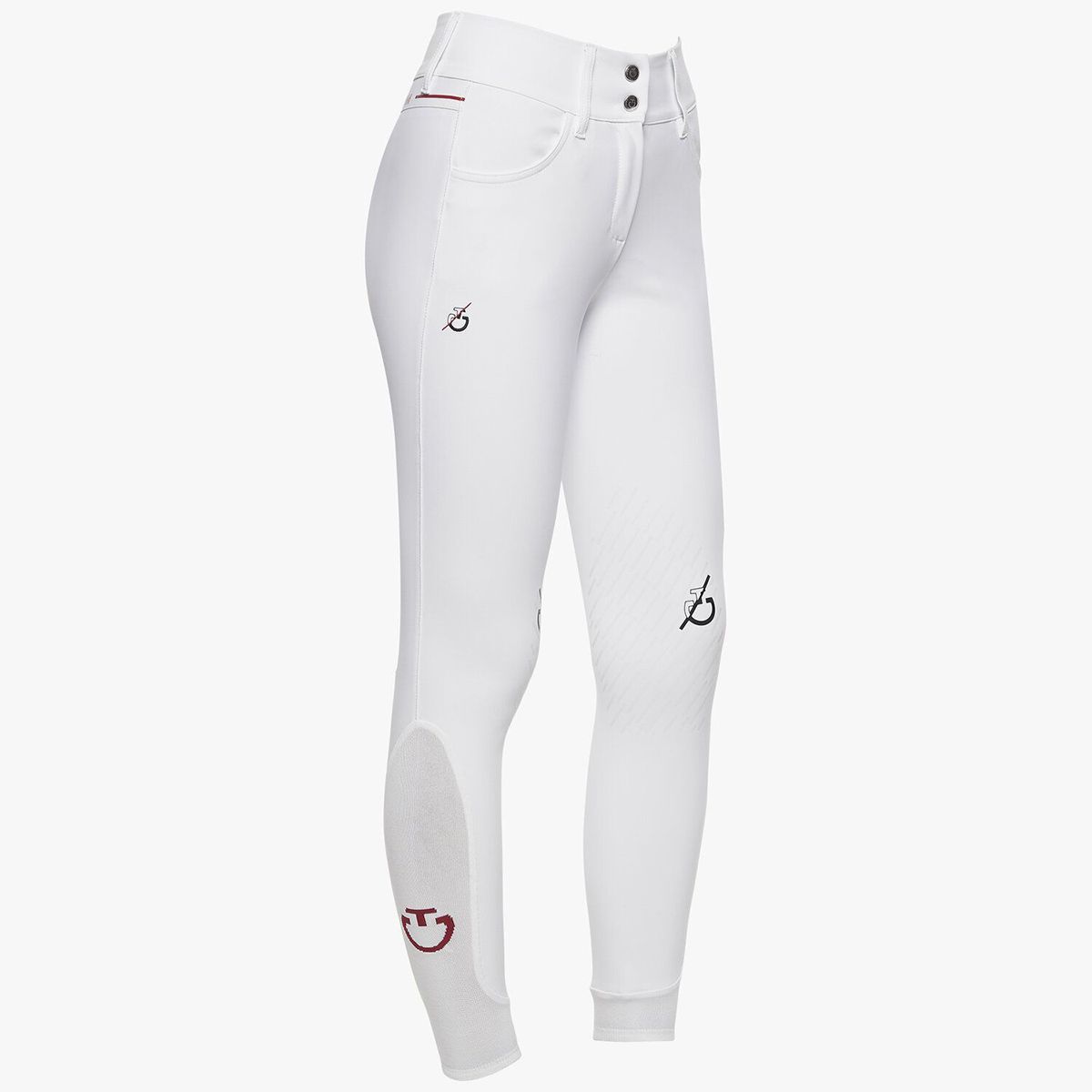 Cavalleria Toscana Women's Team Red Stripe High Waist Breeches