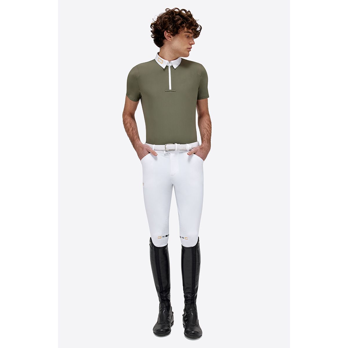 RG Men's Jersey S/S Zip Competition Polo